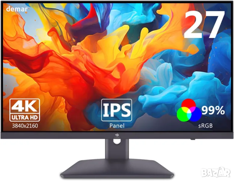 Z-Edge 27-инчов 4K монитор UHD(3840x2160) IPS панел 75Hz(DP),250 cd/m², снимка 1