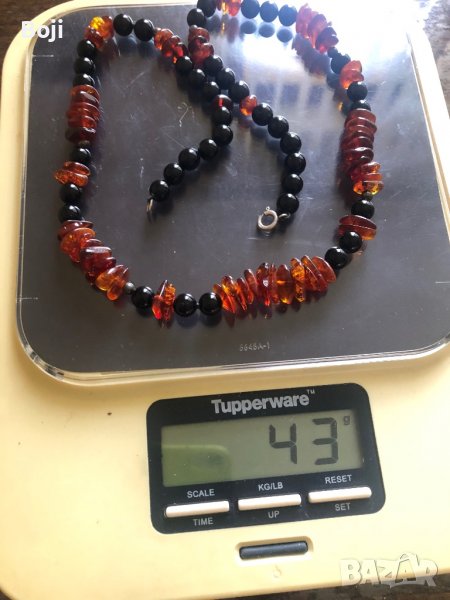  Балтийски кехлибар – ръчна огърлица, 43 г / 58 см, снимка 1