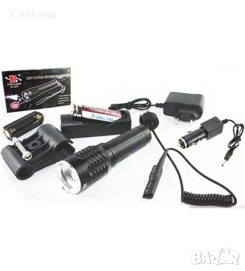 BL-Q911 - акумулаторен T6 LED прожектор със спусък за лов , снимка 1