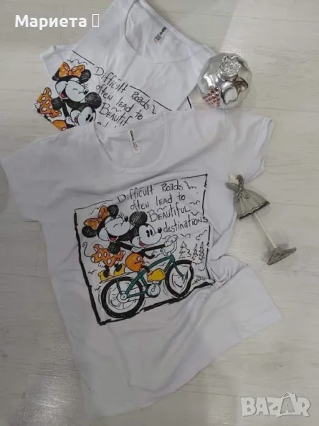 Бяла тениска DISNEY, снимка 1