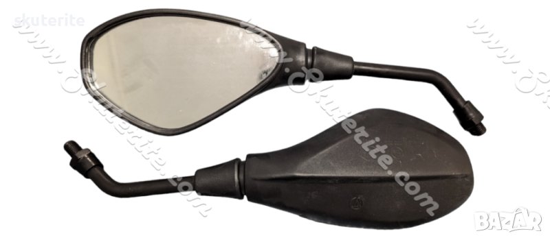 МОТО/СКУТЕР ОГЛЕДАЛА ЗА ОБРАТНО ВИЖДАНЕ КОМПЛЕКТ УНИВЕРСАЛНИ РЕЗБА 8ММ ДЯСНА R/R ТИП PIAGGIO GILERA , снимка 1