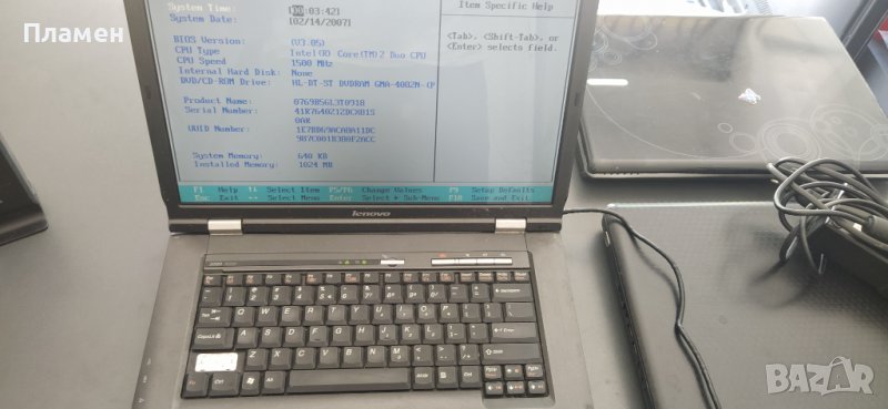 Лаптоп Lenovo 3000 N200 работещ, снимка 1
