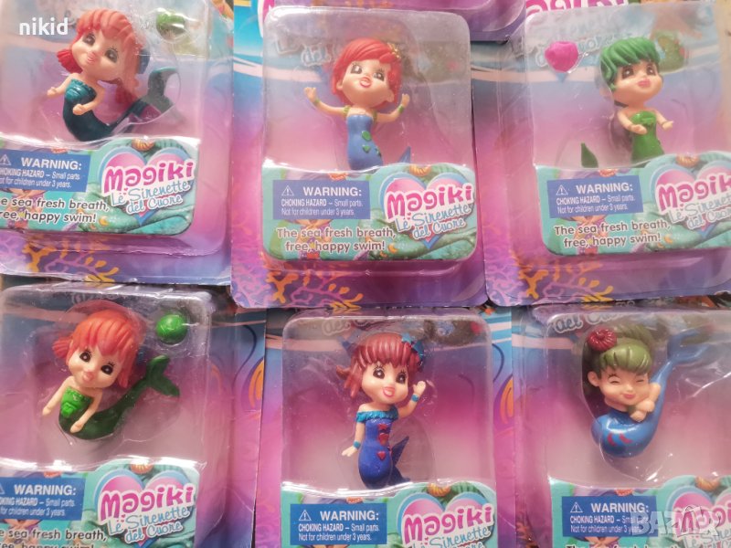 Magiki Маджики рибка магическа русалка пластмасова фигурка PVC за игра и украса торта топер играчка, снимка 1