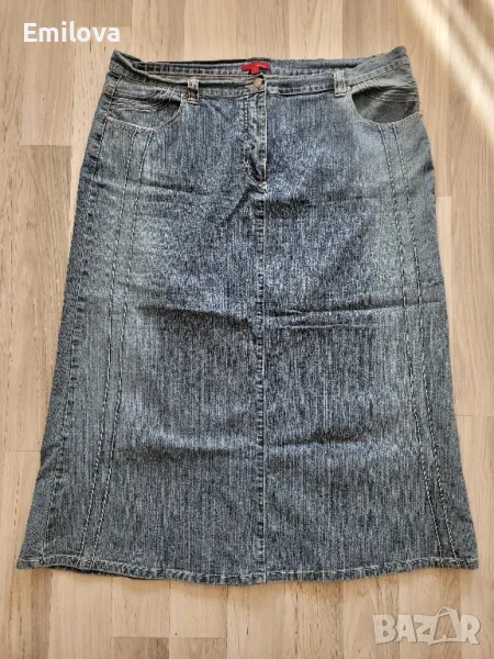 Дънкова макси пола, снимка 1