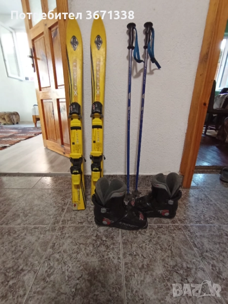 Детски ски ски обувки и щеки , снимка 1