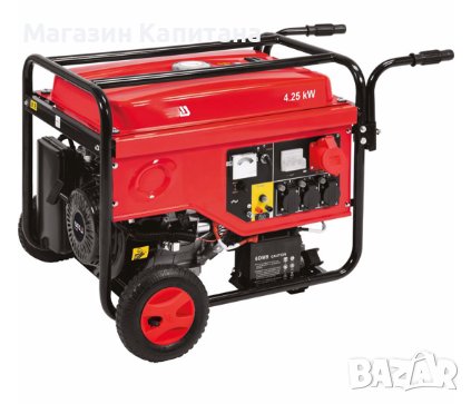 Бензинов генератор монофазен/трифазен ток, AVR, 5500 W, снимка 1