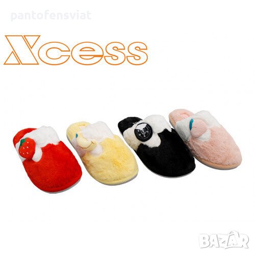 Дамски домашни пухени чехли 36/41, снимка 1