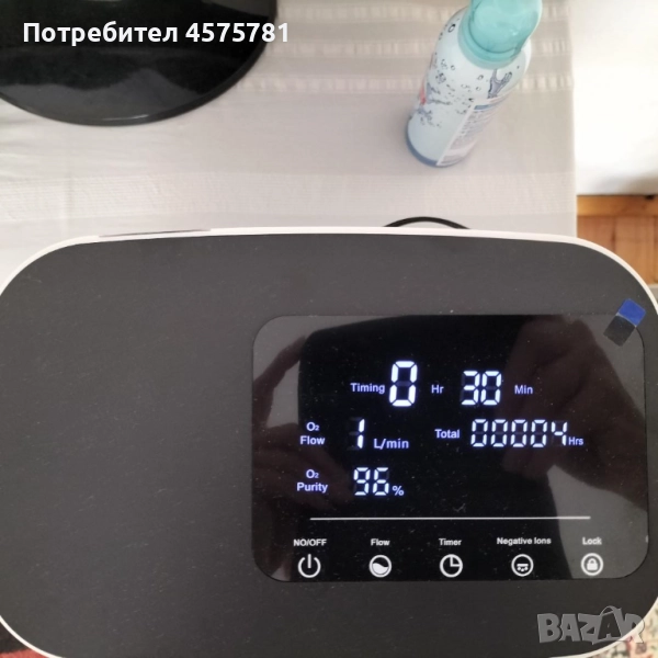 Мини Кислороден портативен концентратор за домашно пползване1-8литра/мин, снимка 1
