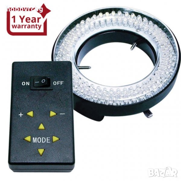Пръстеновидна лампа за микроскоп или камера с 144 LED крушки, снимка 1