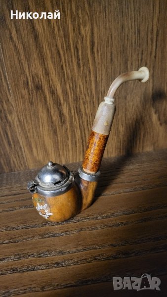 Стара антична красива лула 19 век, снимка 1
