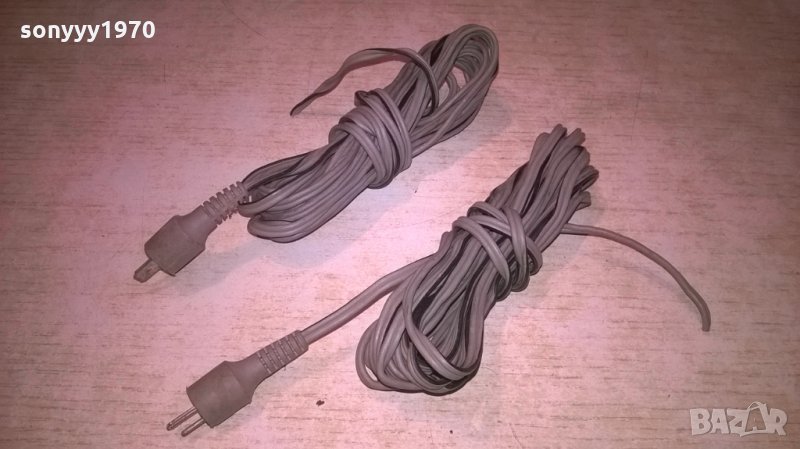 DUAL-КАБЕЛИ 2БРХ3,5М- ЗА ТОНКОЛОНИ-СИВИ-ВНОС ХОЛАНДИЯ, снимка 1