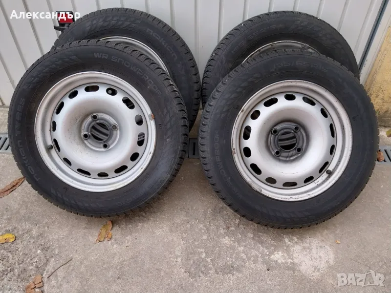 Джанти със зимни гуми за Пежо 195/65 R15, снимка 1