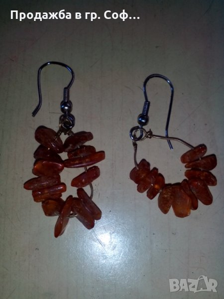 Обеци от кехлибар, снимка 1