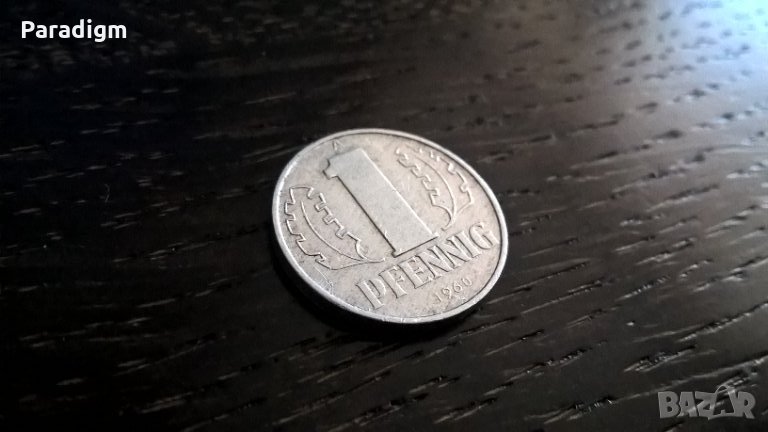 Монета - Германия - 1 пфениг | 1960г.; серия А, снимка 1