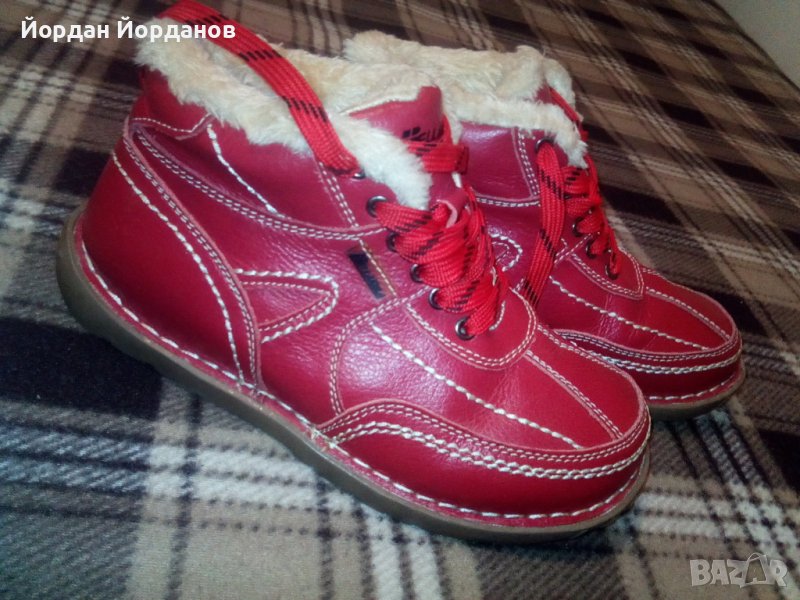 Зимни кожени обувки 39 номер, снимка 1