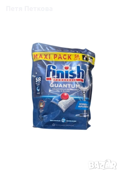 Таблетки за съдомиялна finish QUANTUM - 58бр., снимка 1