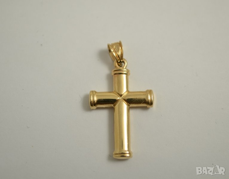 нова златна висулка кръст С 44414-2, снимка 1