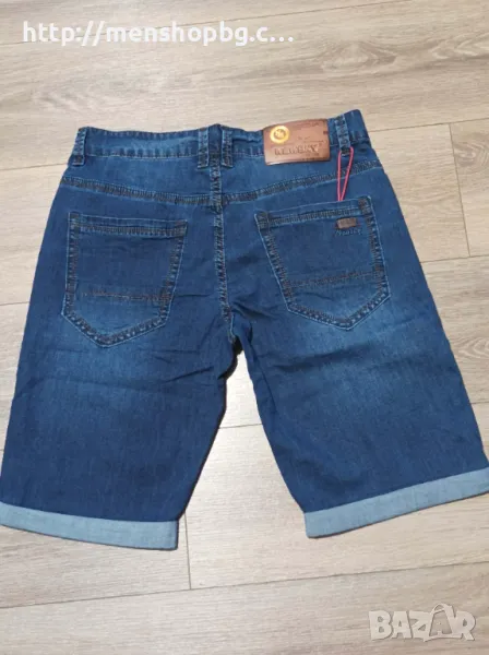 Дънкови къси панталони - бермуди код 80 - 2, снимка 1