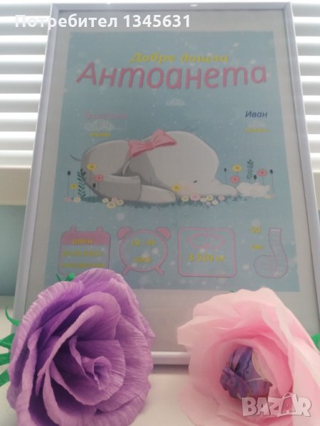 Бебешка визитка, снимка 1