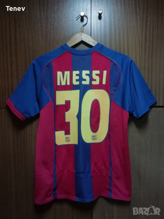 Barcelona #30 Lionel Messi 2004 2005 Nike Home оригинална тениска фланелка Меси Барселона екип , снимка 1