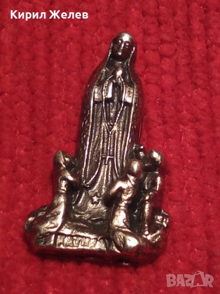 БОГОРОДИЦА от ФАТИМА Метална ПОСРЕБРЕНА КАТОЛИЧЕСКА ФИГУРКА СТАТУЕТКА от БЛАГОРОДНА СТОМАНА 25202, снимка 1