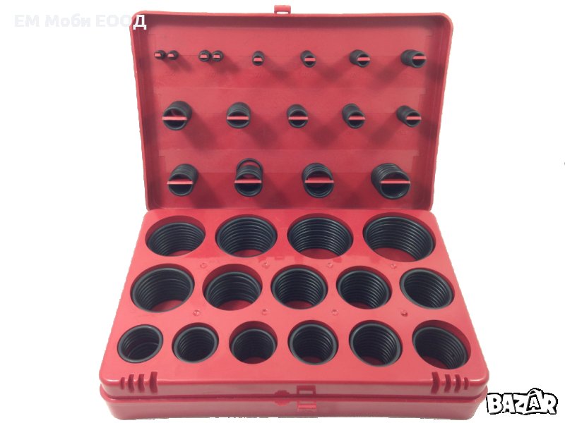 Комплект Гумени О-пръстени Уплътнения Уплътнителен пръстен 407 броя, снимка 1