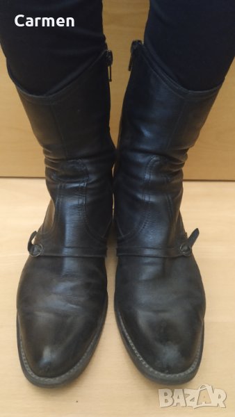 Дамски боти от естествена кожа, снимка 1