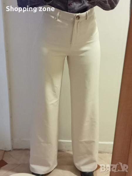 Елегантни дамски панталони с висока талия, снимка 1