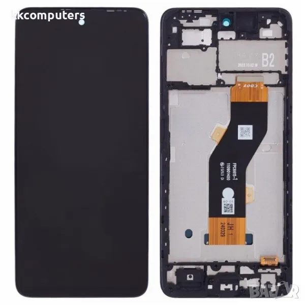 LCD Дисплей и Тъч Скрийн с рамка за TECNO Spark Go 2024 4G BG6, снимка 1