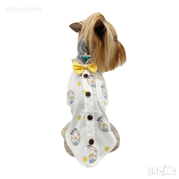 Риза за куче Ризи за кучета Кучешки ризи Кучешка риза Официални кучешки дрехи, снимка 1