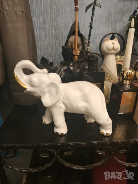 Стар руски порцеланов слон от 70 те, снимка 1