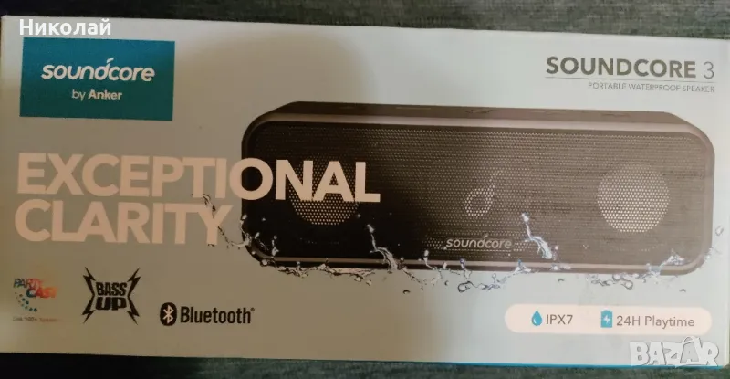 Блутут колонка Anker soundcore 3, снимка 1