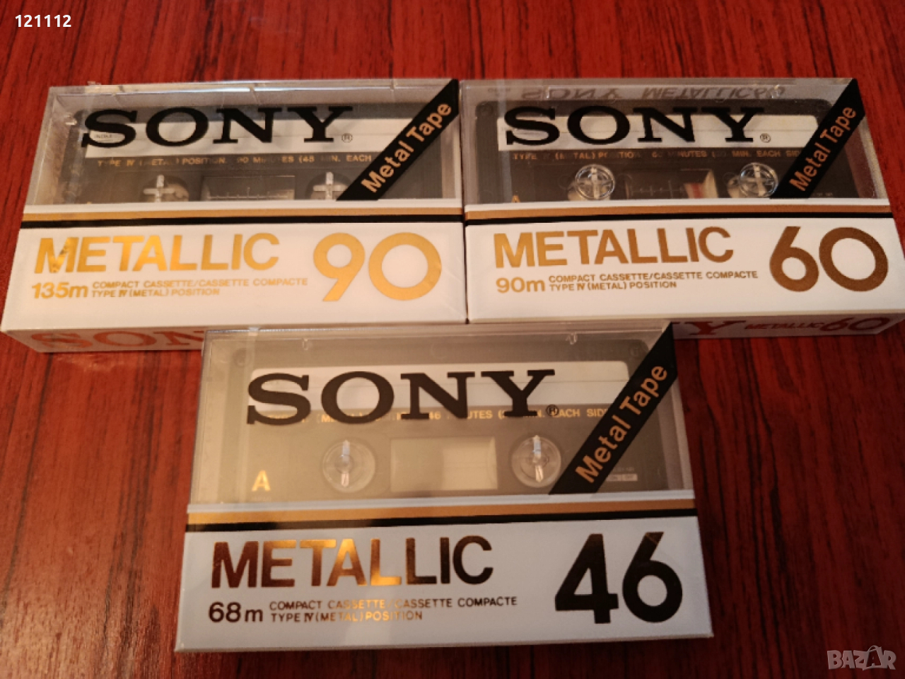 Аудио касети Sony Metallic 46,60,90, снимка 1