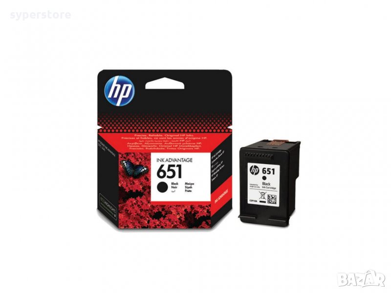 Глава за HP 651 Black,черна C2P10AE Оригинална мастило за HP Officejet Pro 5575 5645 202 252, снимка 1