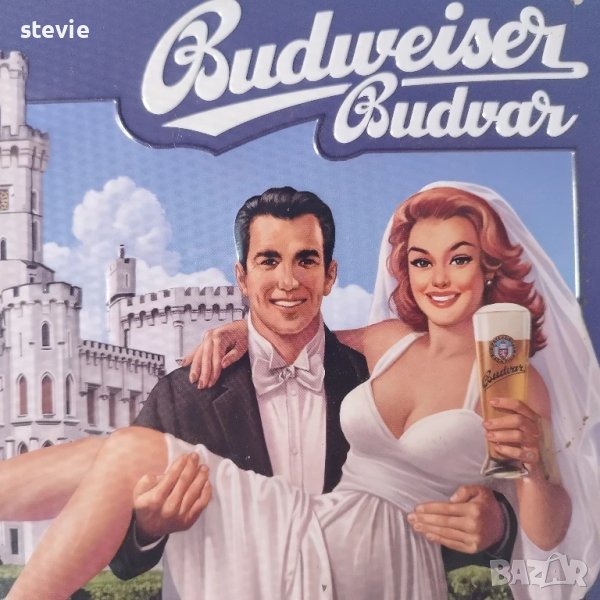 Метална релефна табела Budweiser, снимка 1