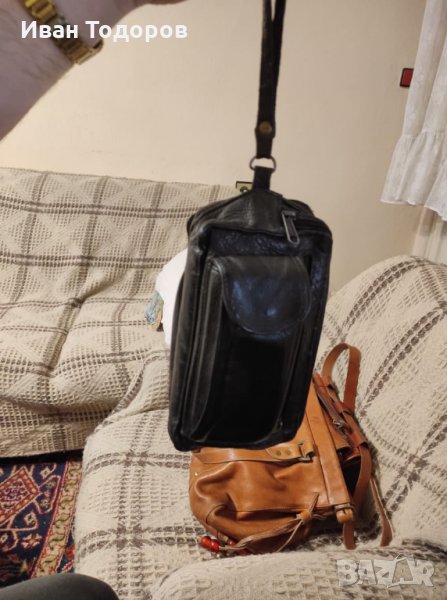 Мъжка борсалина, телешки бокс, черна, снимка 1