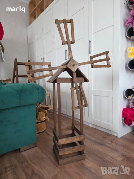 Дървена мелница , снимка 1