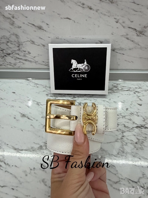 Celine естествена кожа колан в кутия , снимка 1