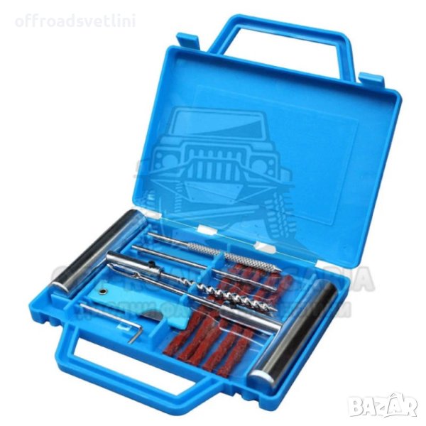 Ремонтен комплект за лепене гуми, Ремонтен комплект за спукана гума, снимка 1