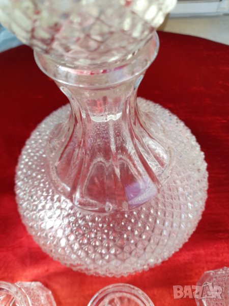 Стари стъклен сервиз , снимка 1