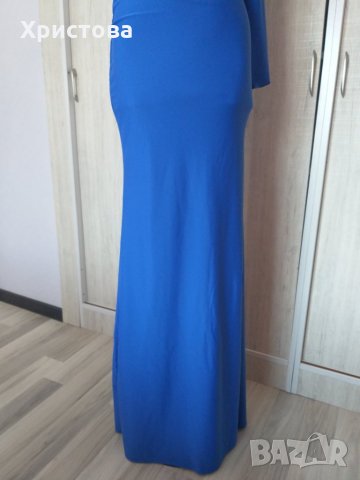 Нова дълга рокля в синьо за повод - 32.00лв., снимка 16 - Рокли - 21610920