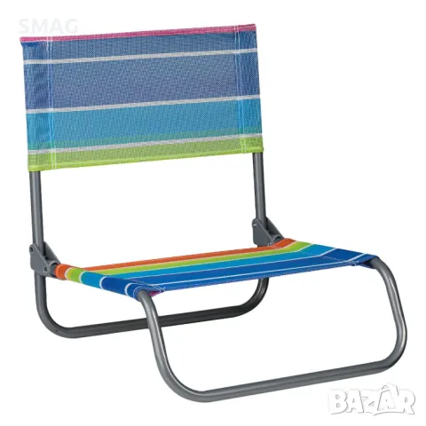 Плажен стол Многоцветни райета металик 48x45x49см S_1201828