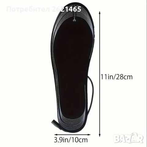 Електрически Затоплящи се Стелки за обувки USB, загряващи, топли 35-44, снимка 5 - Екипировка - 48263699
