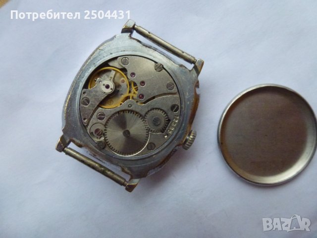 pobeda square ретро съветски рядък механичен мъжки часовник, снимка 10 - Мъжки - 43288950