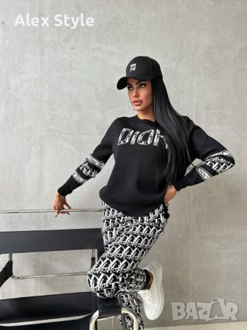 Дамски комплект финно плетиво Christian Dior🔝Дамски сет Кристиян Диор🔝Дамски екип , снимка 7 - Комплекти - 42998235