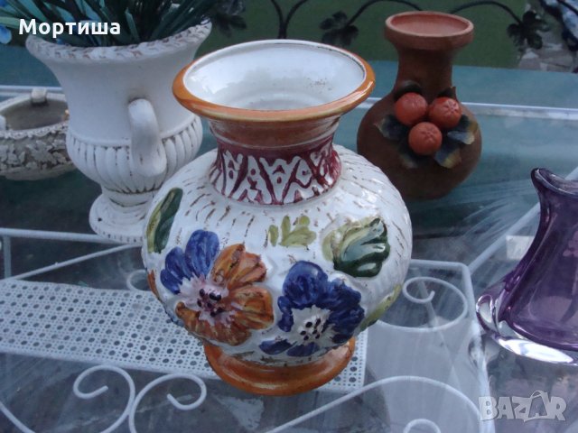 maiolica великолепна ръчно изработена ваза , снимка 2 - Вази - 26329079