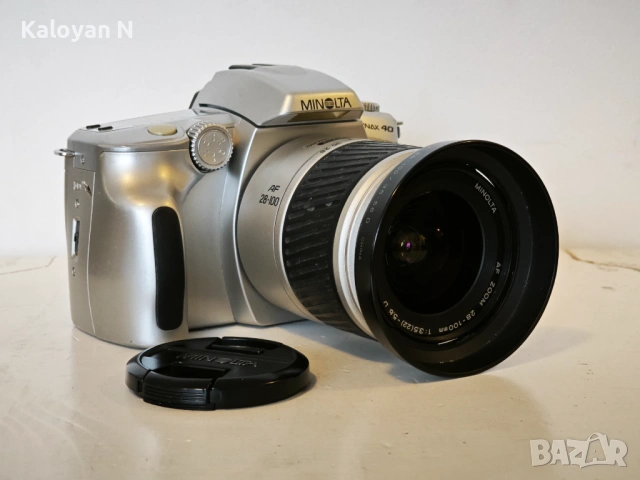 Обектив Minolta AF 28-100mm f/3.5-5.6 (D) и тяло Minolta Dynax 40, снимка 3 - Фотоапарати - 53411077