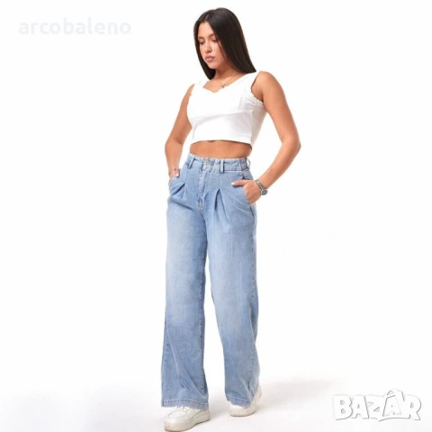 Дамски дънки с висока талия, снимка 4 - Дънки - 51086075