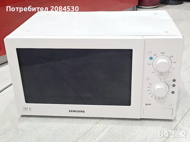 Микровълнова печка  SAMSUNG  с грил, снимка 1 - Микровълнови - 49332105