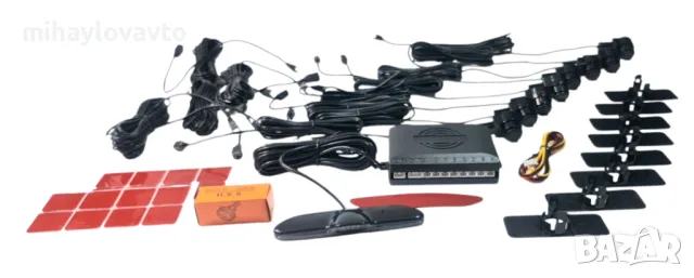 Паркинг сензор с LED slim дисплей и 8 датчика, снимка 4 - Аксесоари и консумативи - 47640807